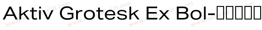 Aktiv Grotesk Ex Bol字体转换